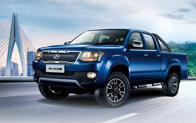 两款前脸中网可选 黄海n2电动皮卡过审工信部