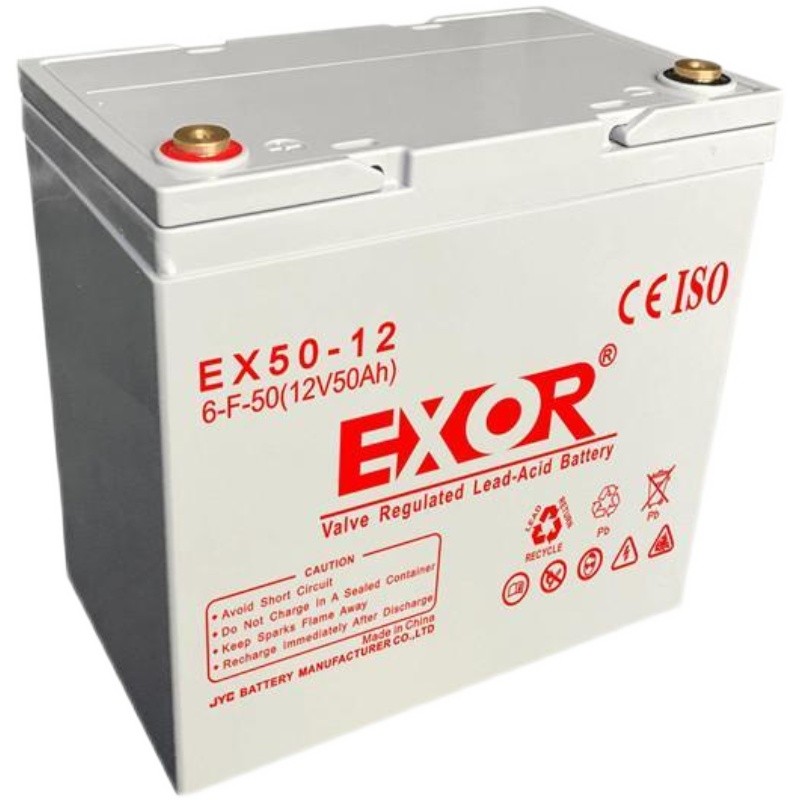 山东exor埃索蓄电池np50-12 12v50ah阻燃抗震型铅酸蓄电池