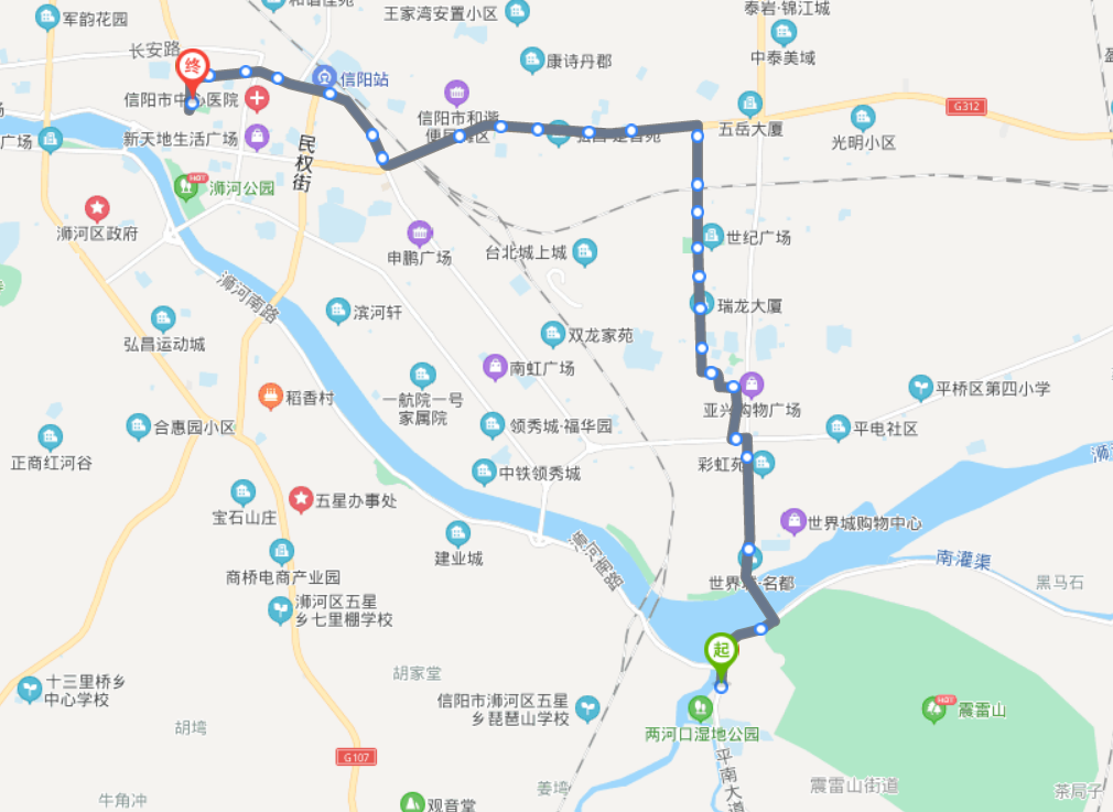 信阳31路公交车路线图图片