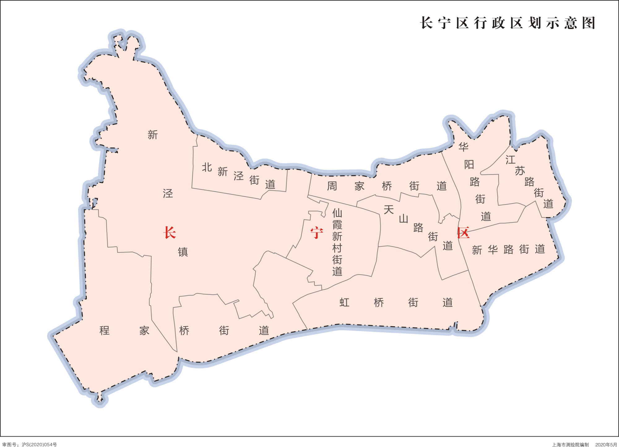 中华人民共和国-上海市行政区划地图