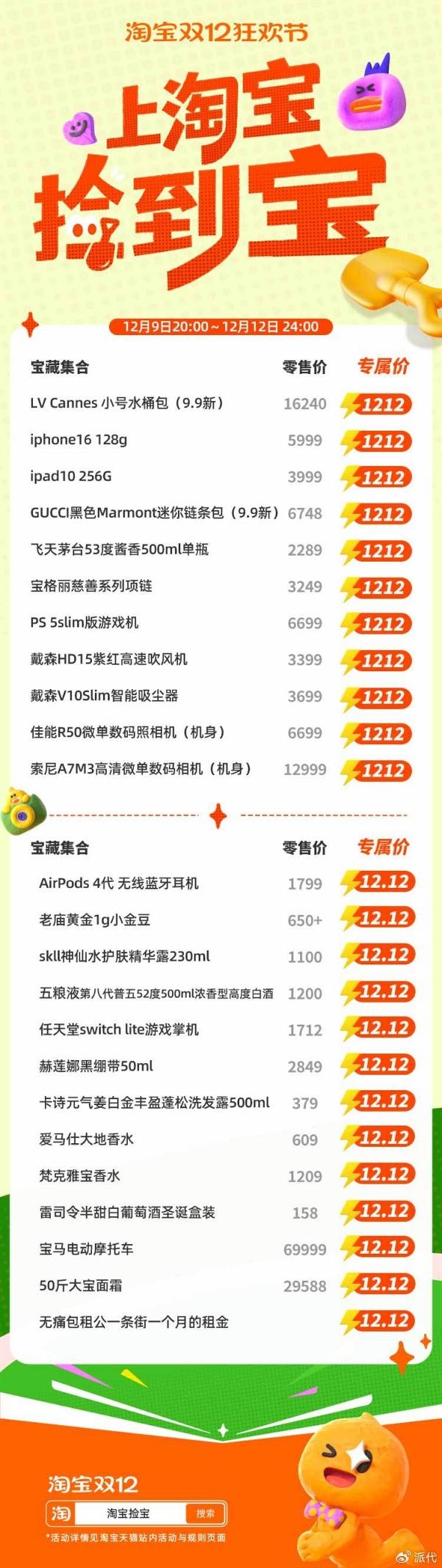 苹果、宝马电动摩托仅12.12元!淘宝双十二9日正式开启:首创捡宝玩法