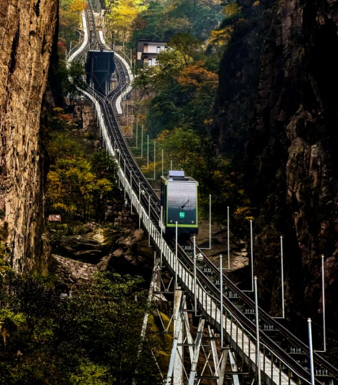 黄山西海大峡谷小火车图片