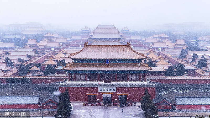 大寒時節,北京故宮迎來2022年初雪