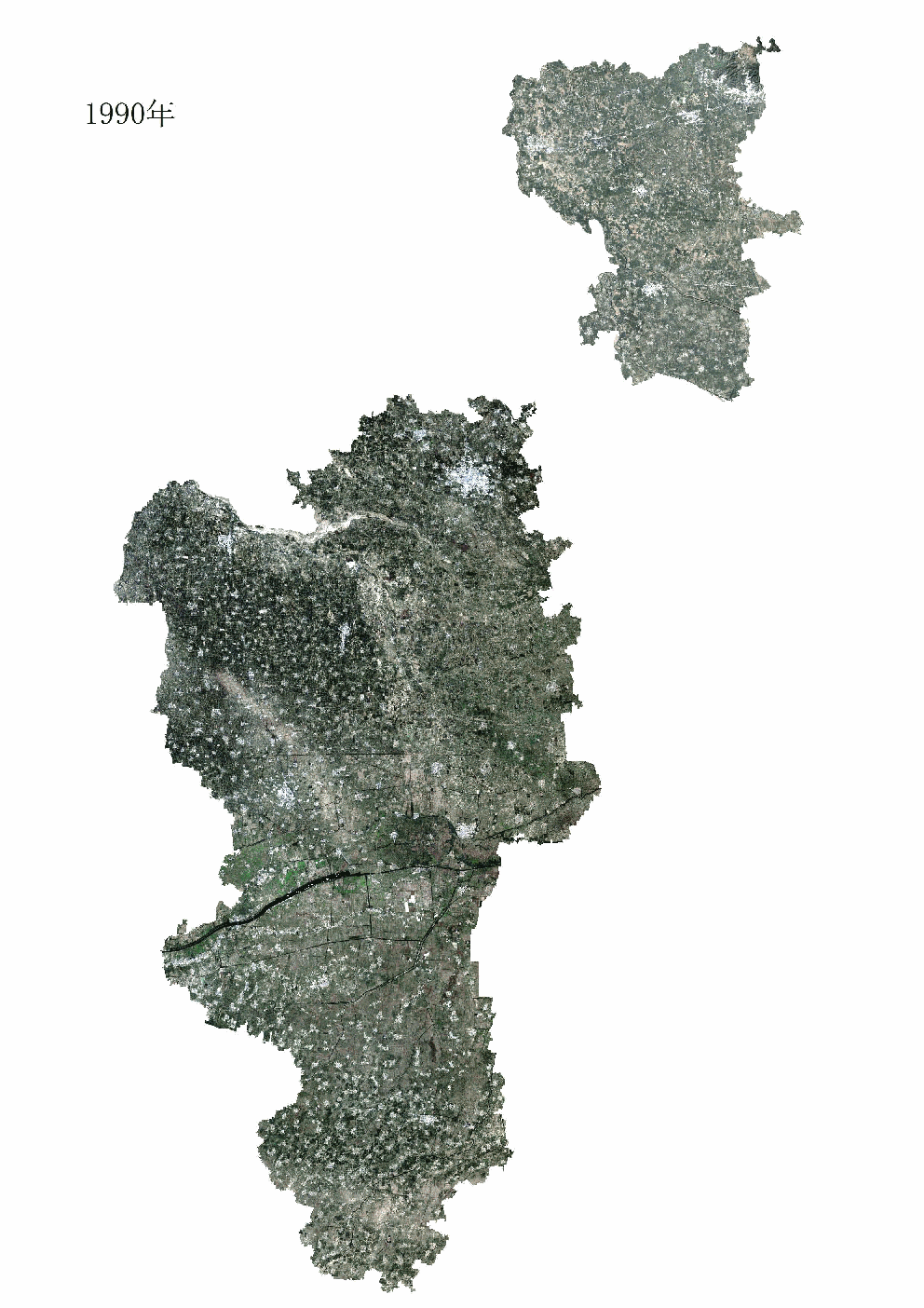 遥感卫星看廊坊市三十年城市扩张演变