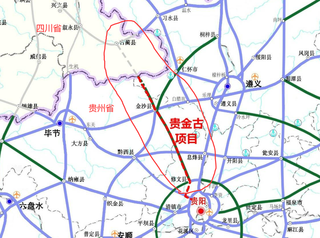 贵金古高速线路图图片