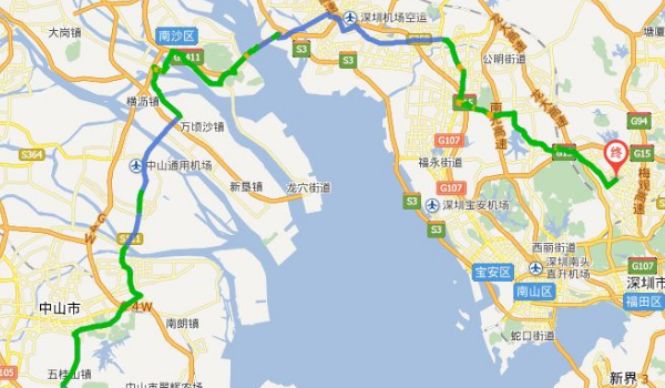 中山地铁5号线三乡落点