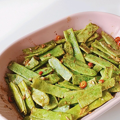 这道香辣烤扁豆连续吃了3碗,全家人都一致好评