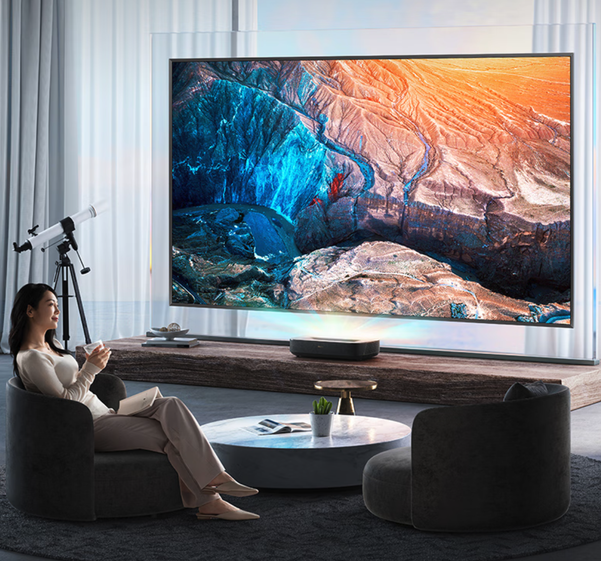 海信大动作:100英寸超巨屏护眼激光电视大幅降价,双11价格惊人