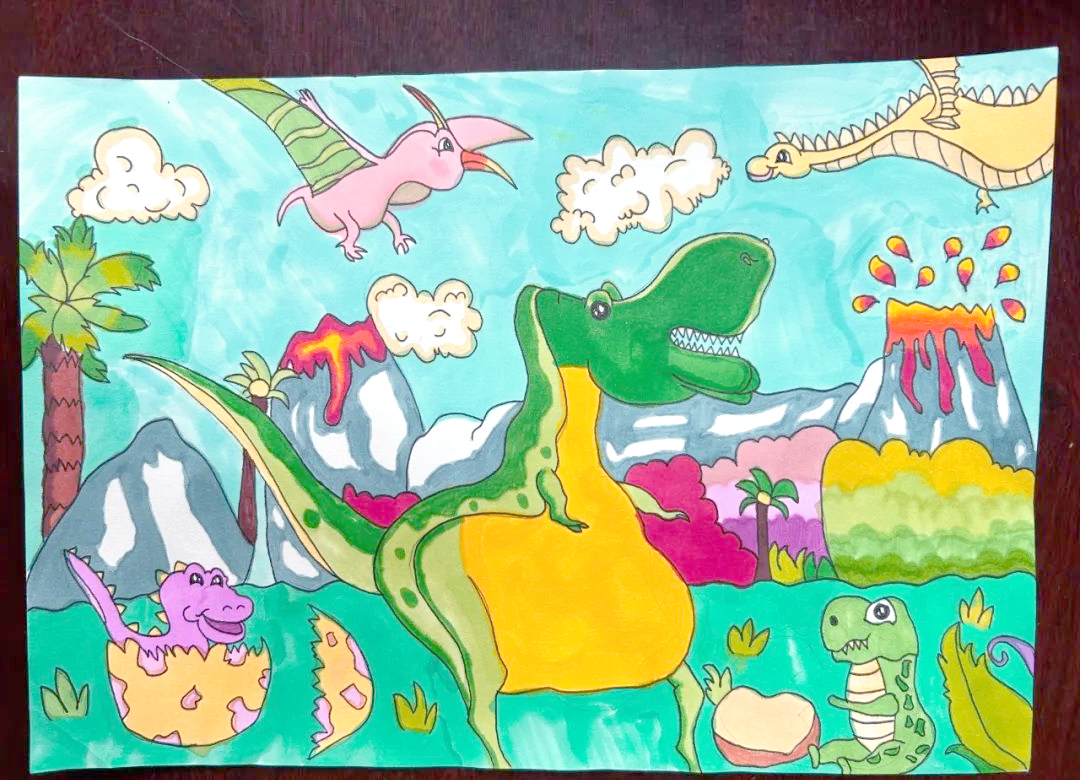 "寻龙冒险记"青少年恐龙科普绘画作品展