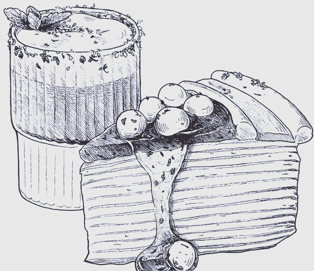 美食线稿插画:探索画饼充饥的奇妙世界