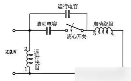 单相电机电容接法图片图片