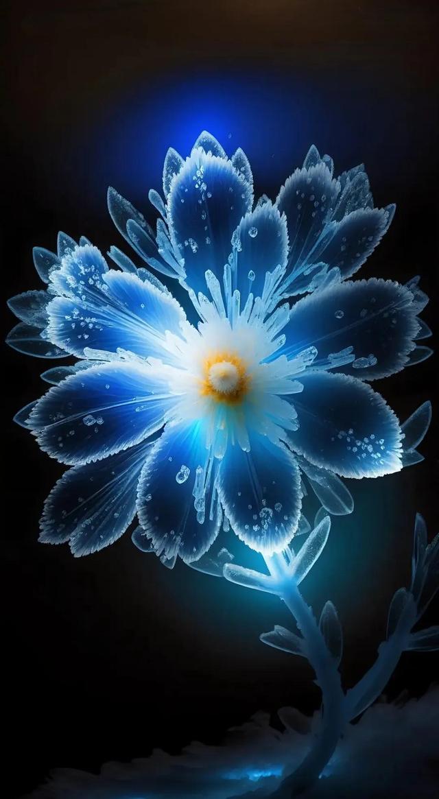 美图:晶莹剔透水晶花