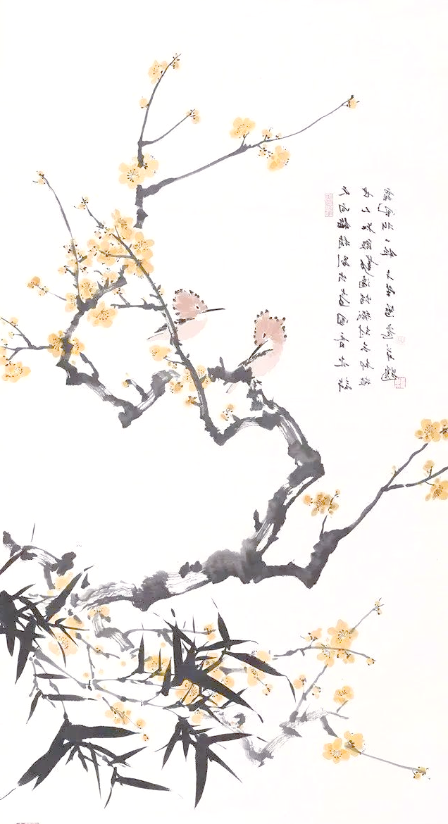 欣赏国画中的腊梅,感受冬日美景与坚韧品格