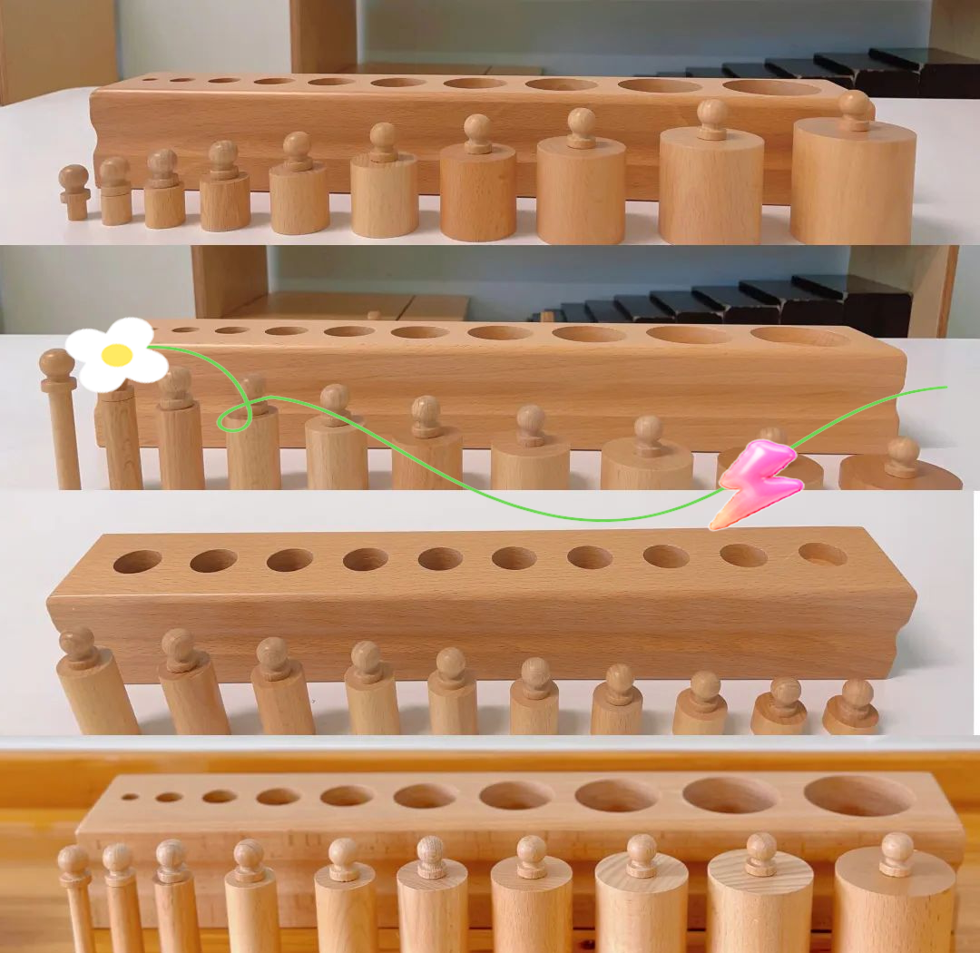 蒙氏教具的魅力:有柄插座圆柱体的功能与探索
