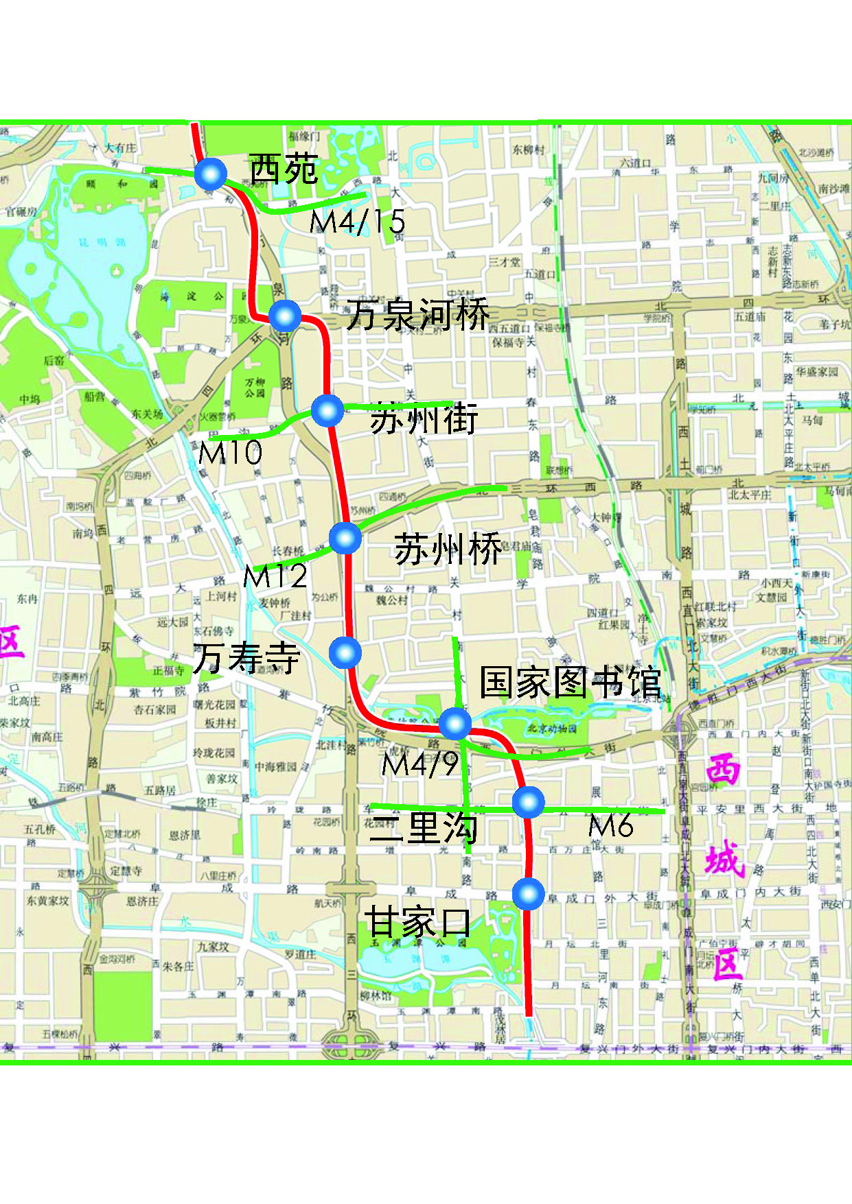 地铁16号线线路图北京图片