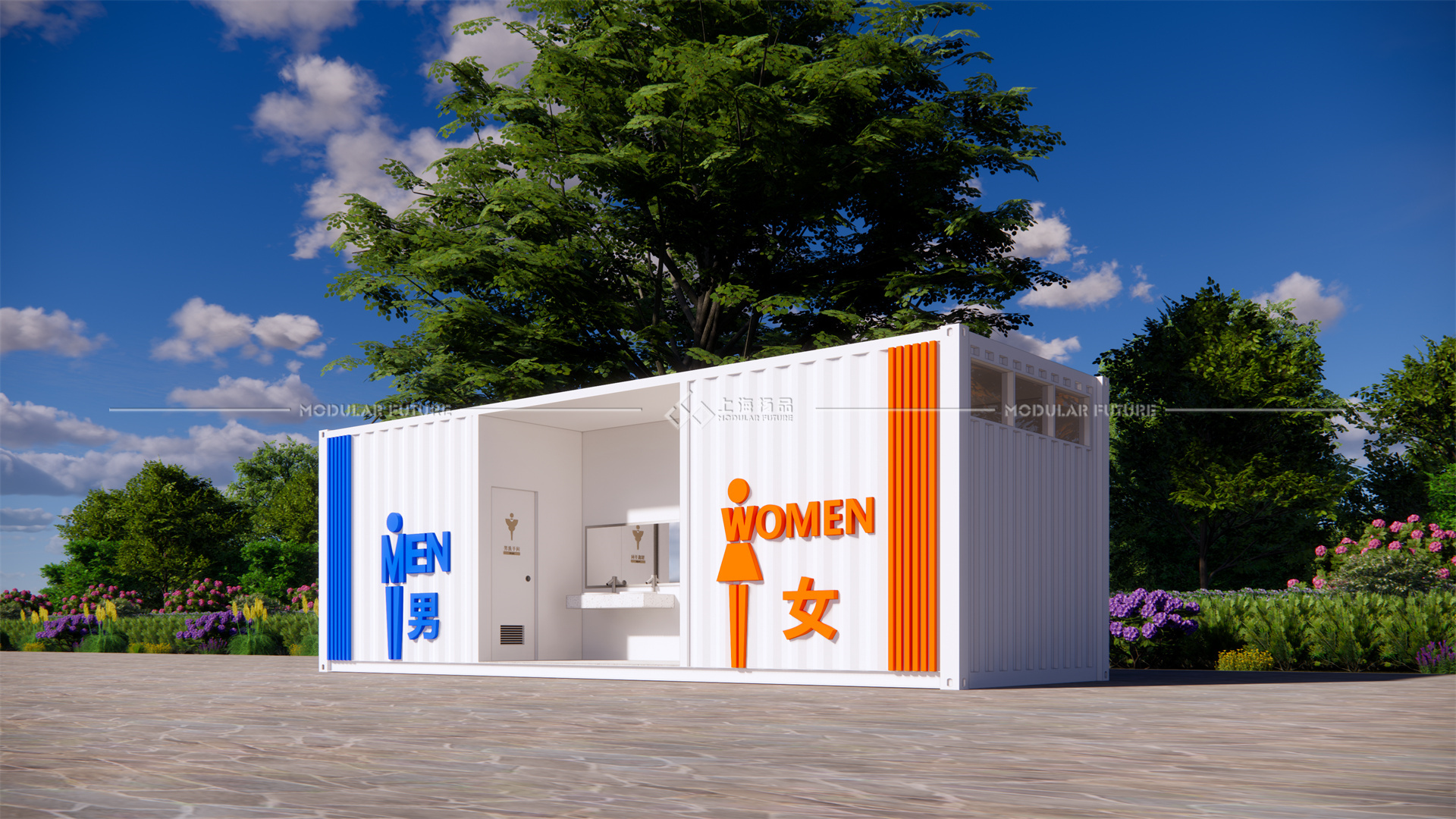 落地即可使用的集装箱厕所,到底有多方便?