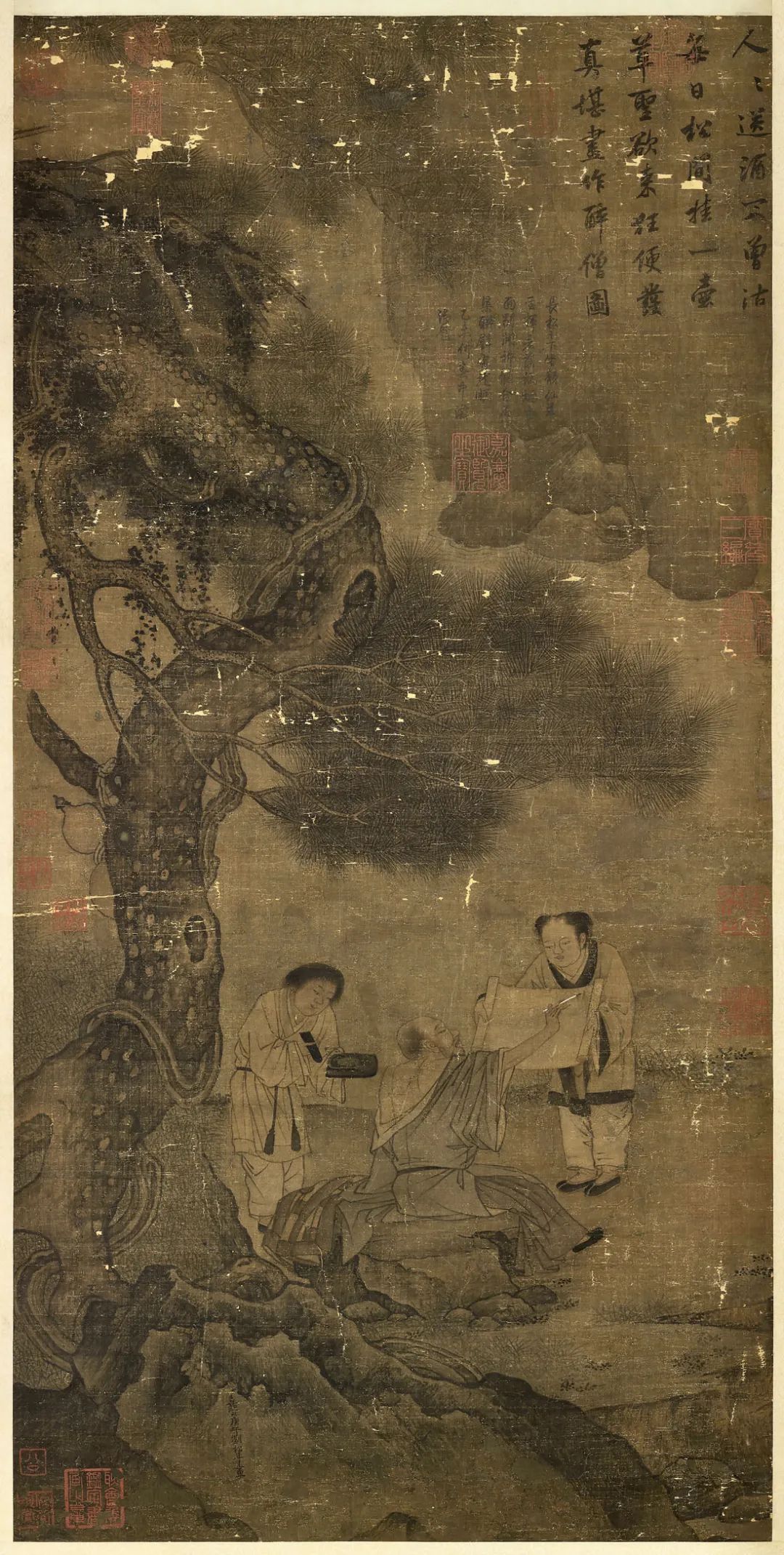 南宋名家刘松年《醉僧图》赏析