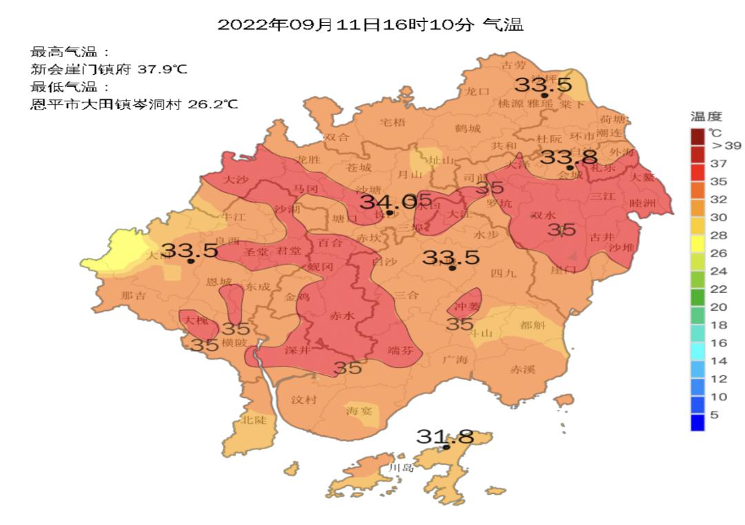 新会天气今日情况