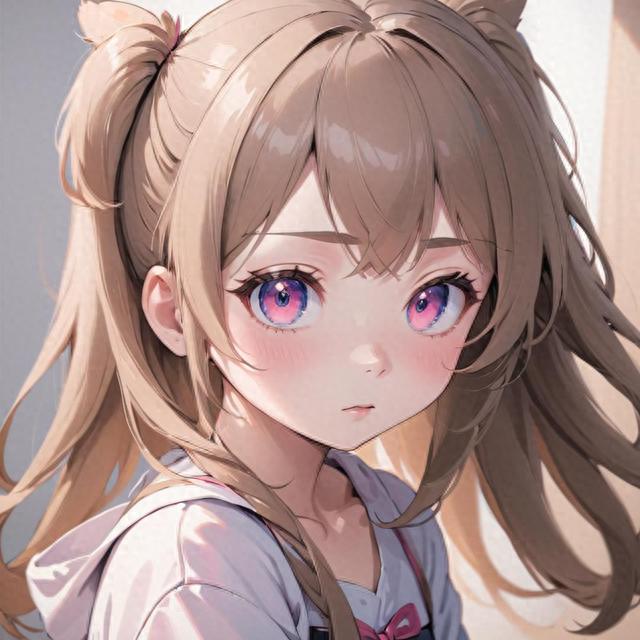 大眼萌妹分享