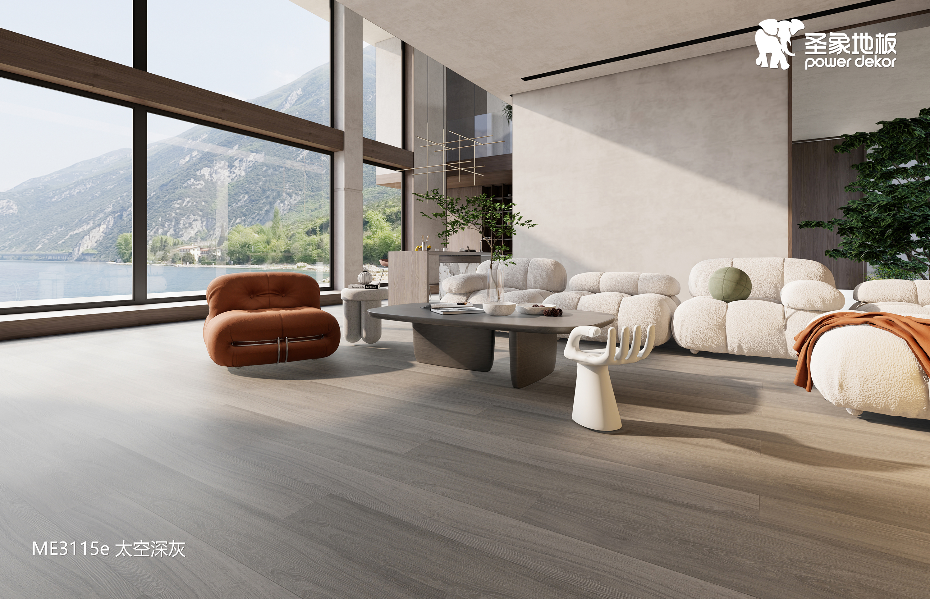 2022年科技感十足的家,圣象eb科技地板系列me3115太空深灰这就安排上