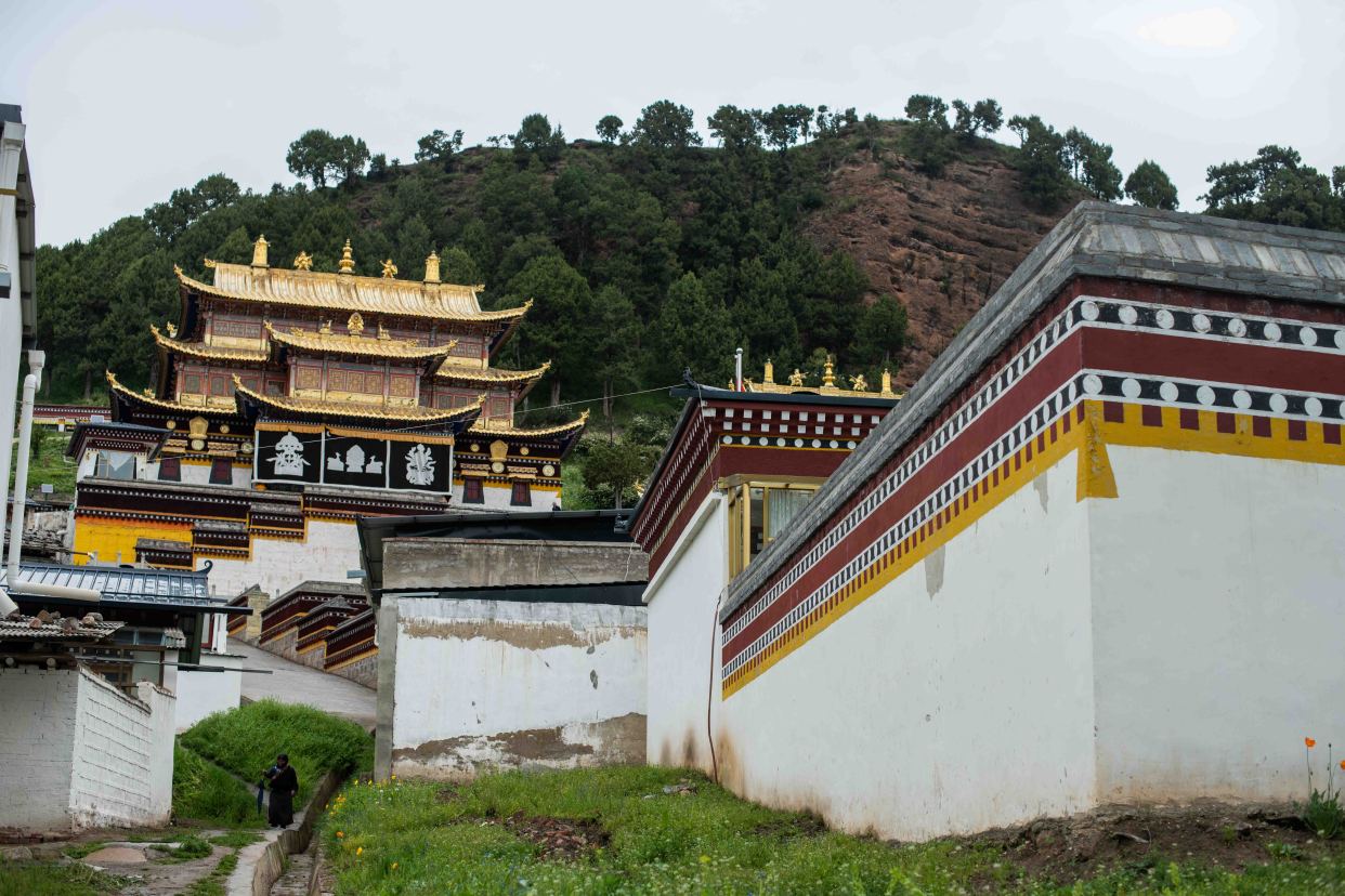 甘南旅行必去的寺庙,地处空灵,山水环绕,景色十分秀丽!