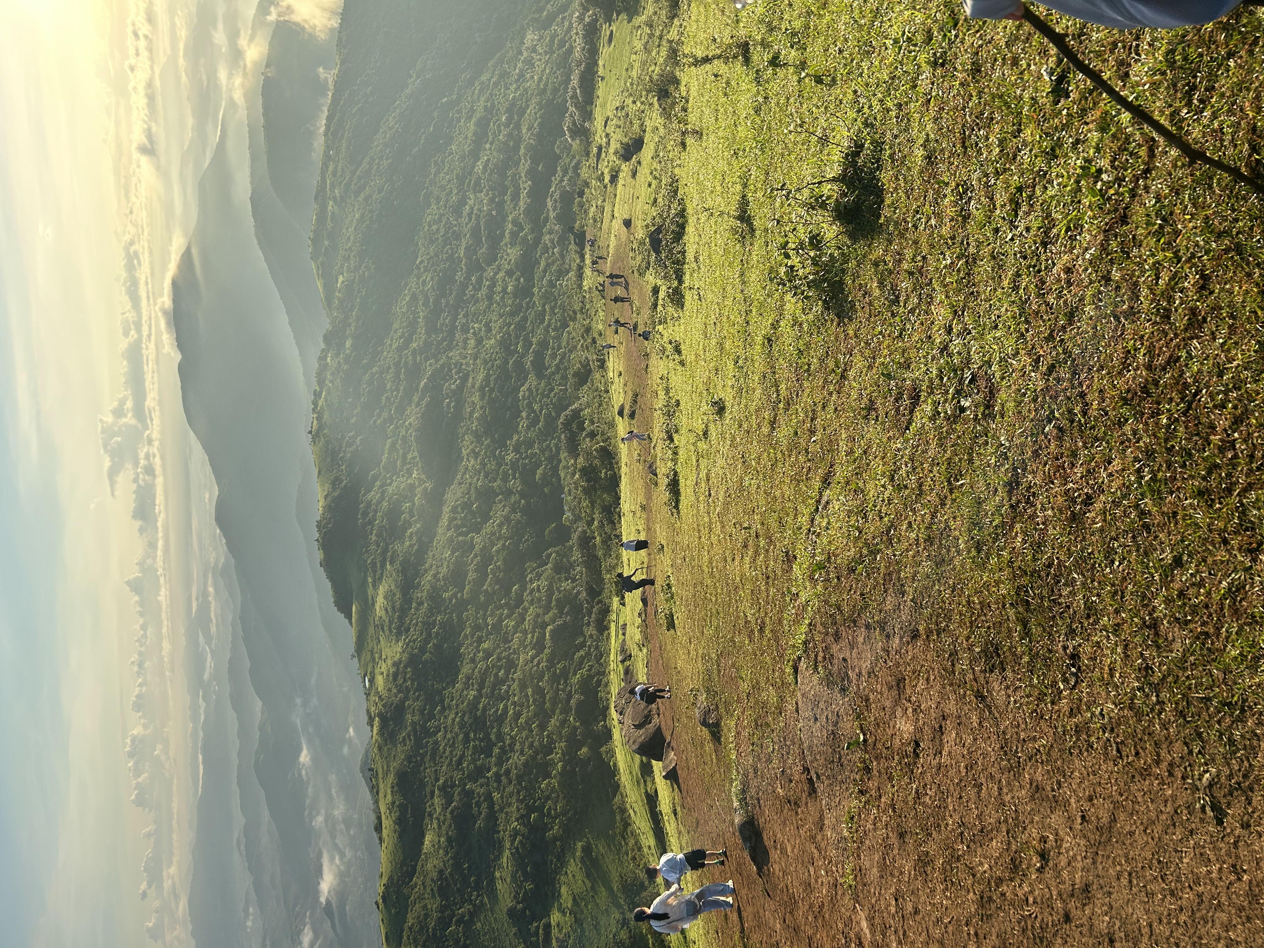 廣西防城港哪裡可以登山——望洲頂遊玩攻略,藍天碧草,天然山路