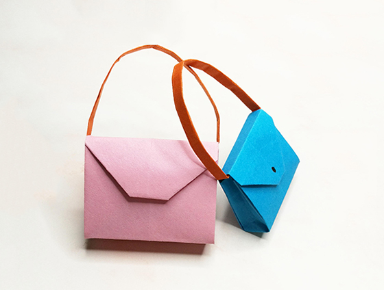 用纸做小包包怎么做