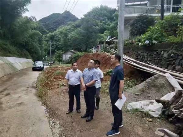 许新胜到溪口镇指导检查地质灾害防治工作