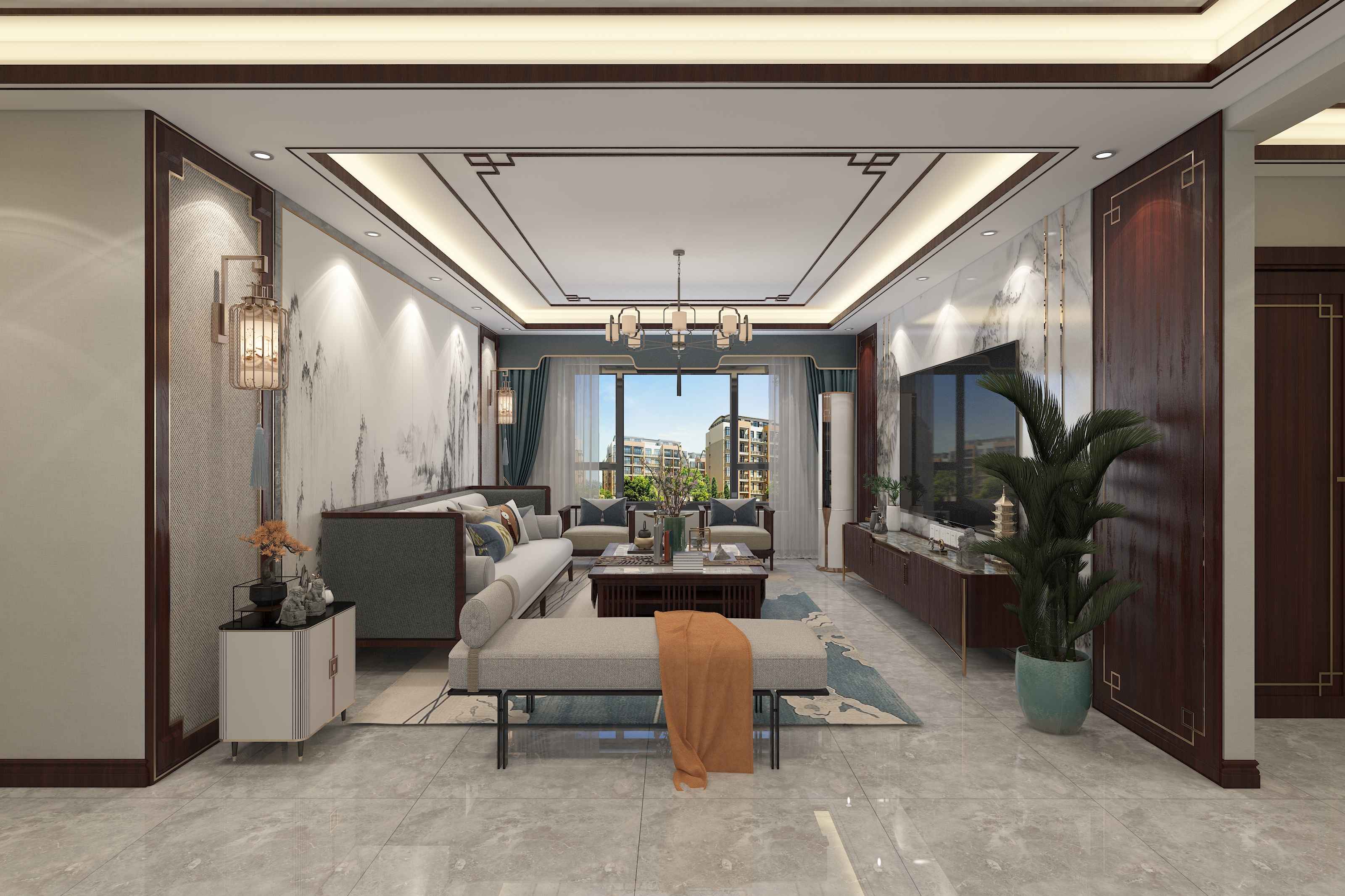 新中式装修效果图