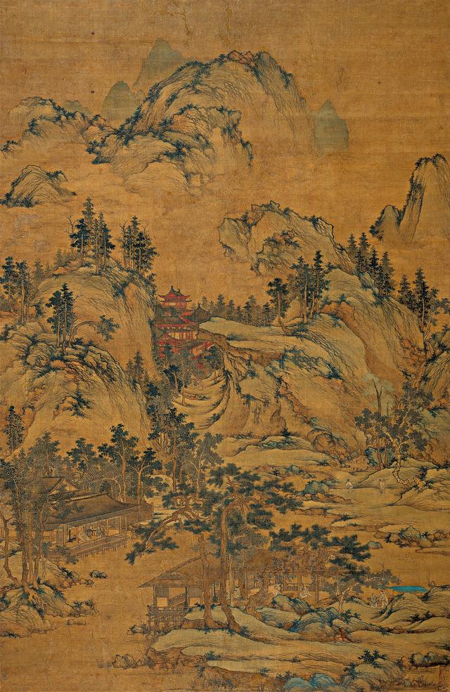 溪山消夏图 元代 盛懋