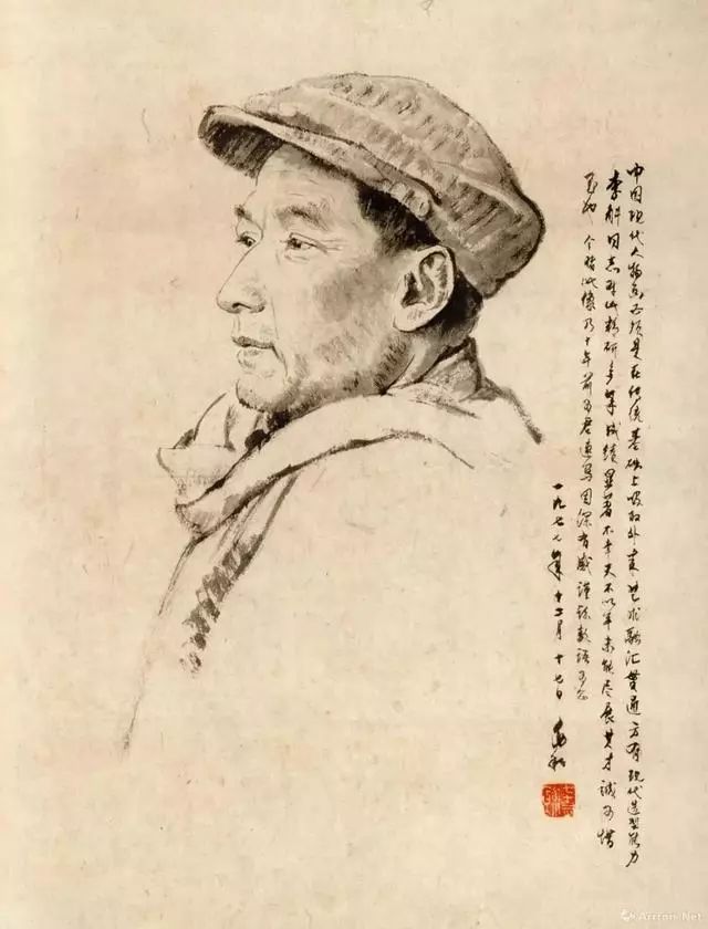 央美教授李斛人物素描作品欣赏