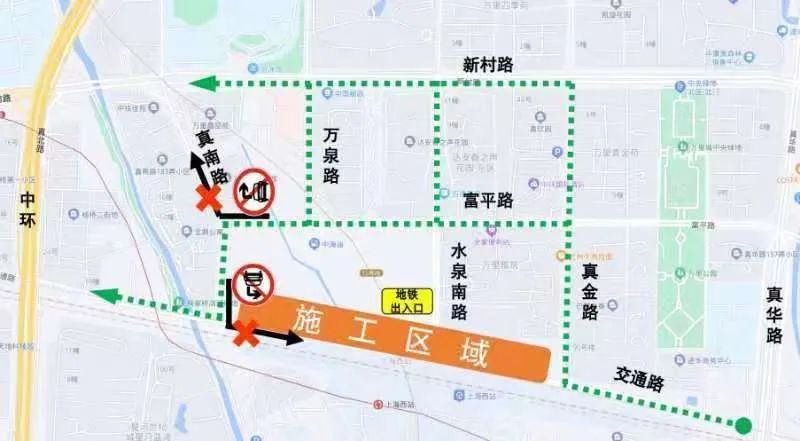 軌交20號線上海西站站即將施工!涉及這些道路交通組織調整