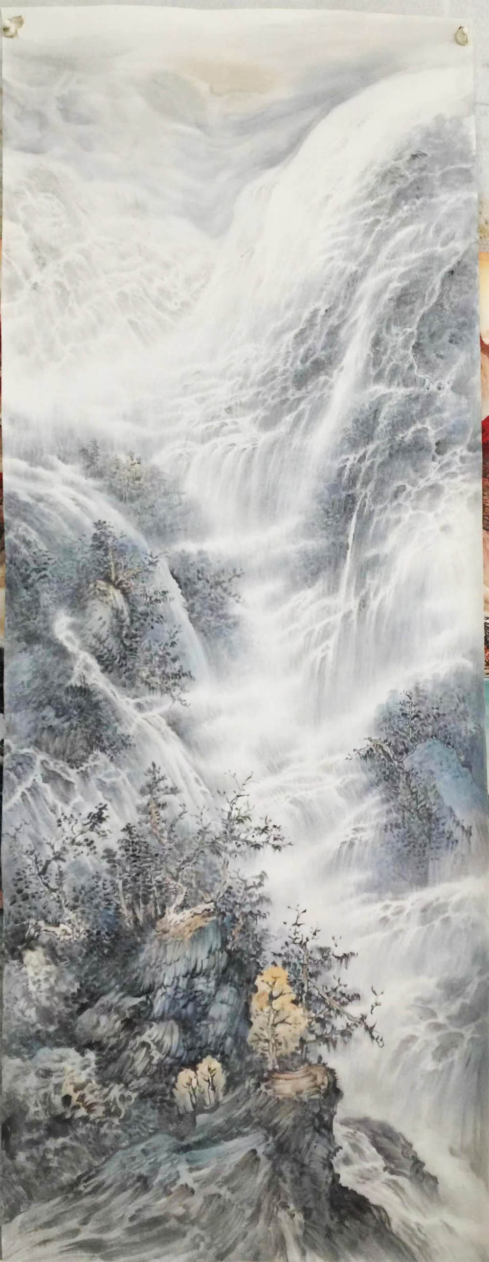 画家凌云山水画作品