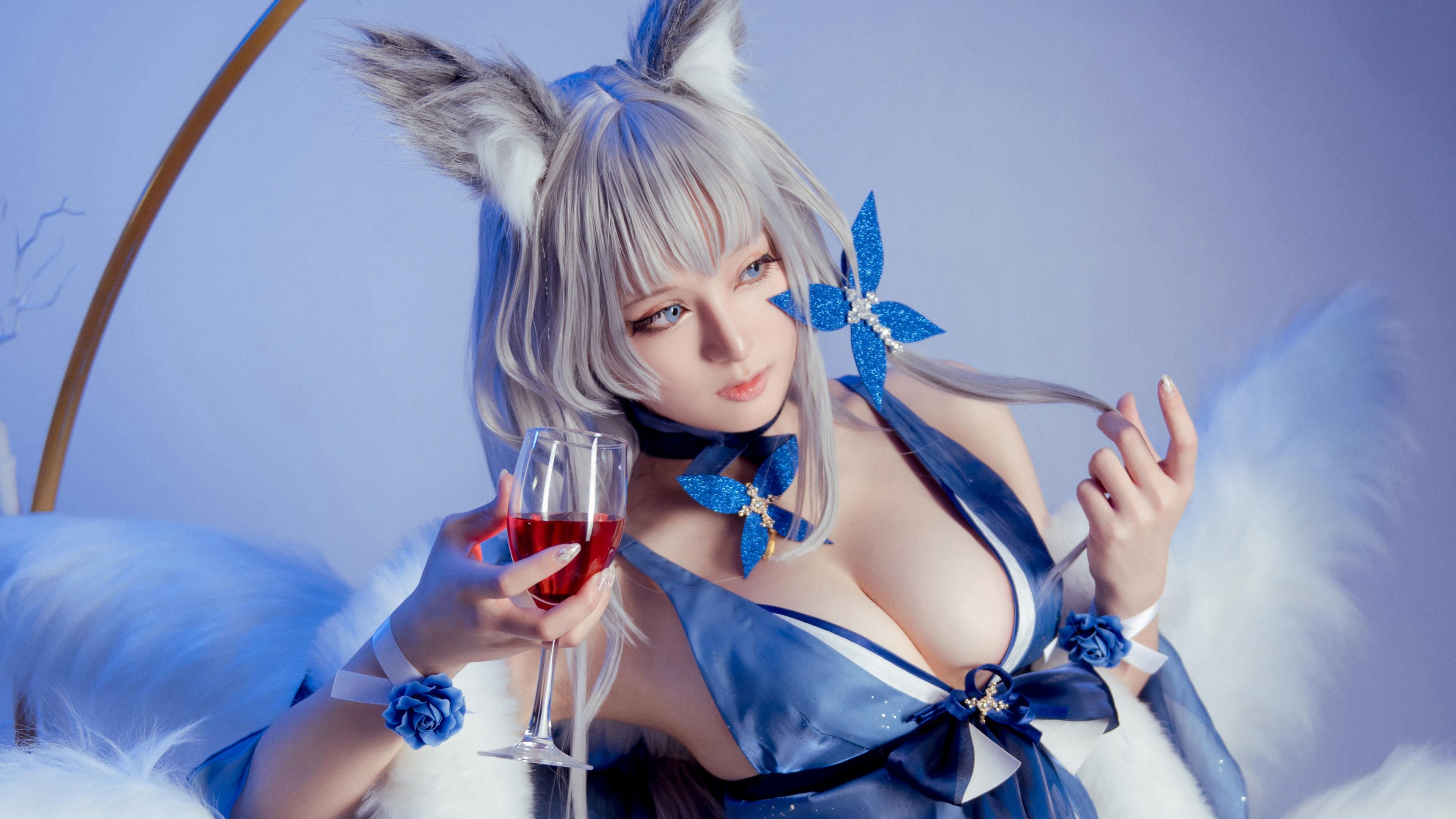 碧蓝海线信浓cosplay性感美胸女神请君欣赏