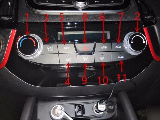 长安cs35空调怎么开,长安cs35空调按钮图解