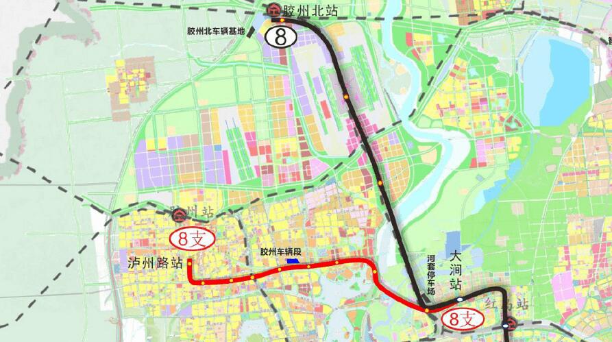 途徑城陽和膠州,青島市地鐵8號線支線工程將開始土建施工