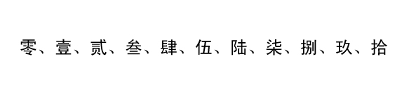 大寫數(shù)字圖片