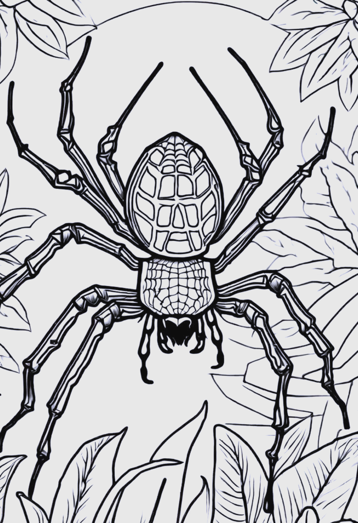 用这些技巧,画出的蜘蛛昆虫简笔画可爱到爆炸