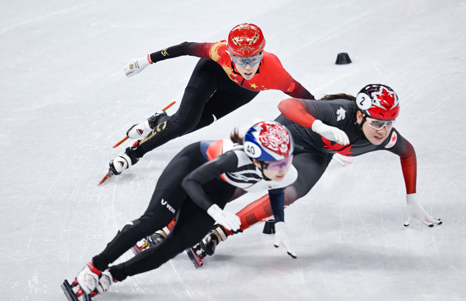 (北京冬奥会)短道速滑——女子3000米接力决赛:中国队获得季军(5)