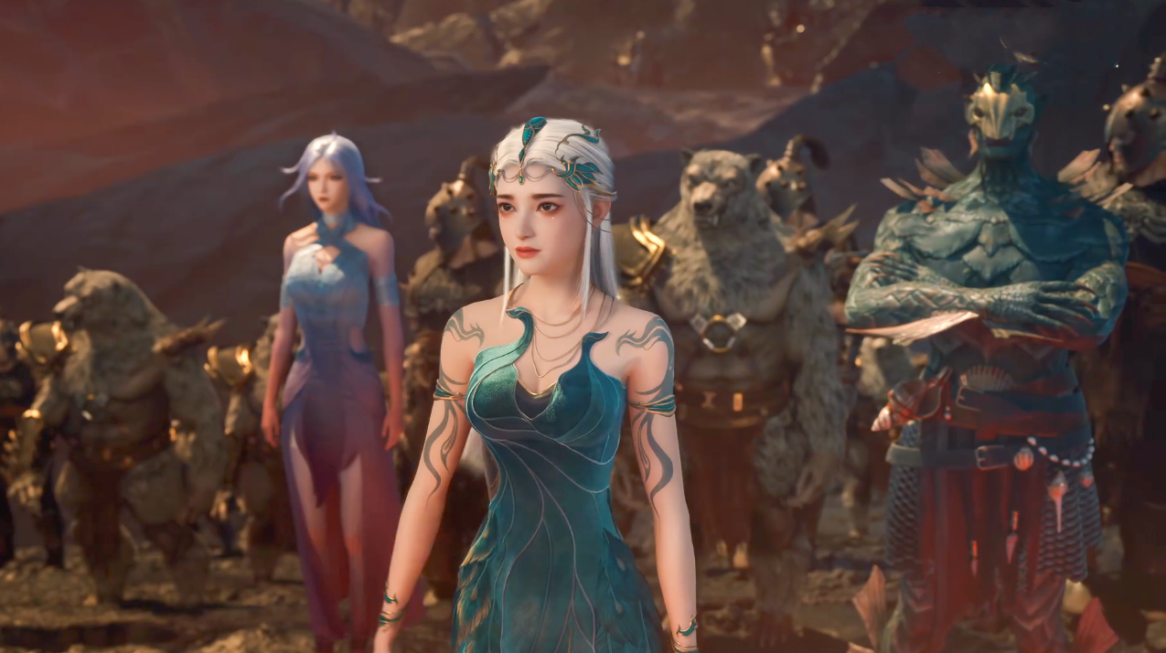 遮天:妖族女神秦瑶登场,银发玉体身材妖娆,人妖大战叶凡被盯上