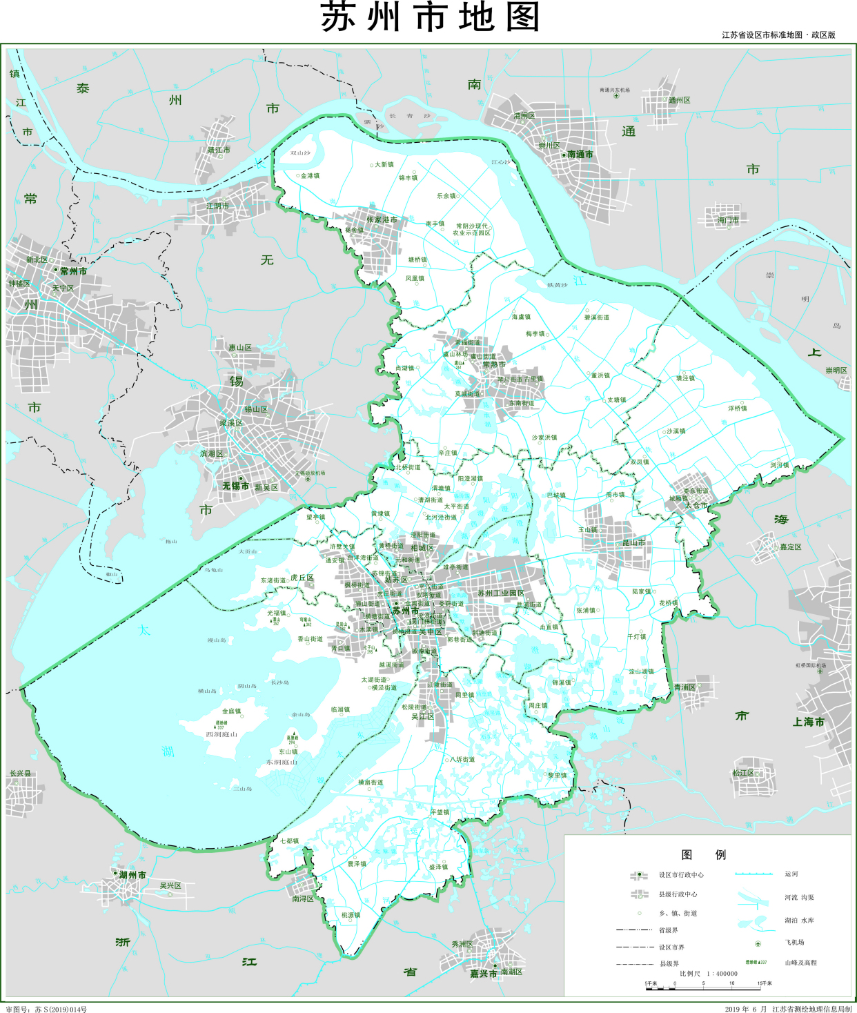 中华人民共和国-江苏省行政区划地图