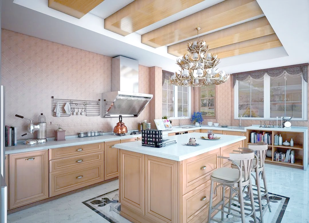 多种欧式厨房风格,质感与设计并存!