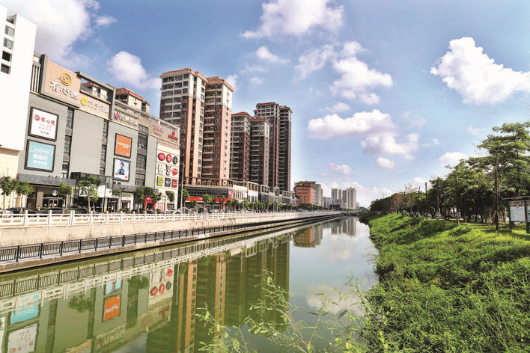 惠城区:洛塘渠脱胎换骨成亲水景观带