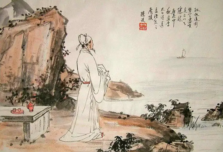 鹿门山孟浩然图片