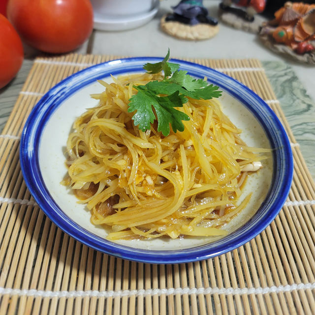凉拌土豆丝,清爽凉菜,爽口开胃