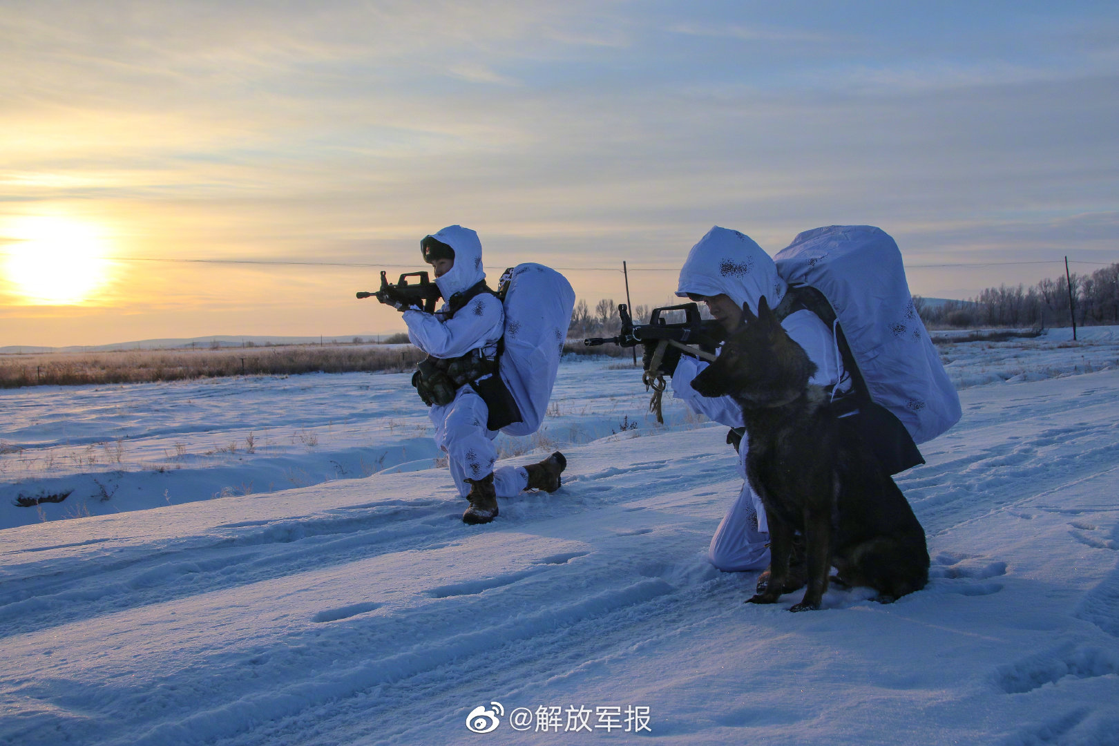 特别的冰雪运动!边防战士零下20℃开展野外拉练