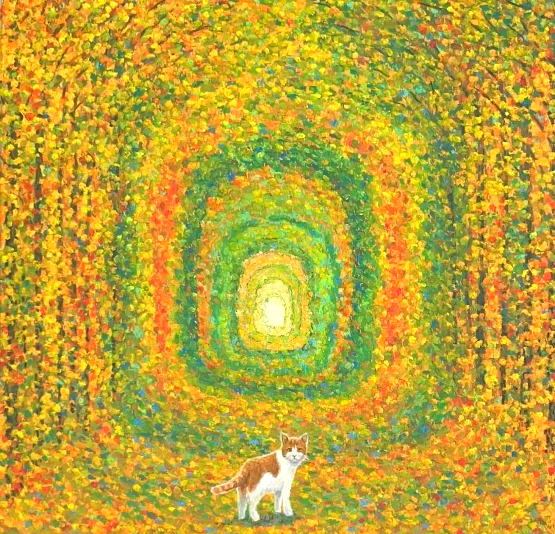 蜡笔绘制的点画艺术,展现多样美感!