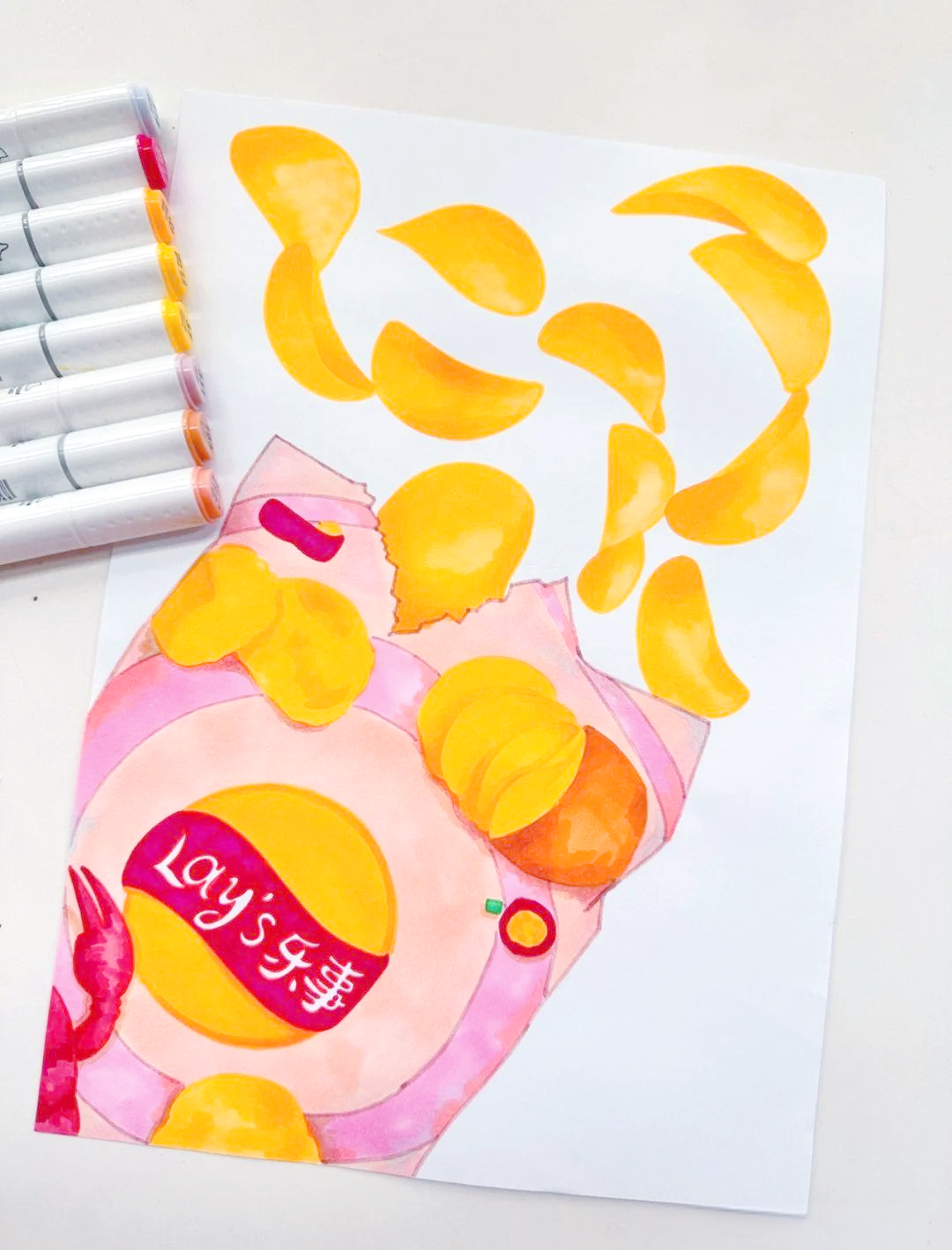 薯片绘画指南:从观察到创新,掌握薯片绘画技巧