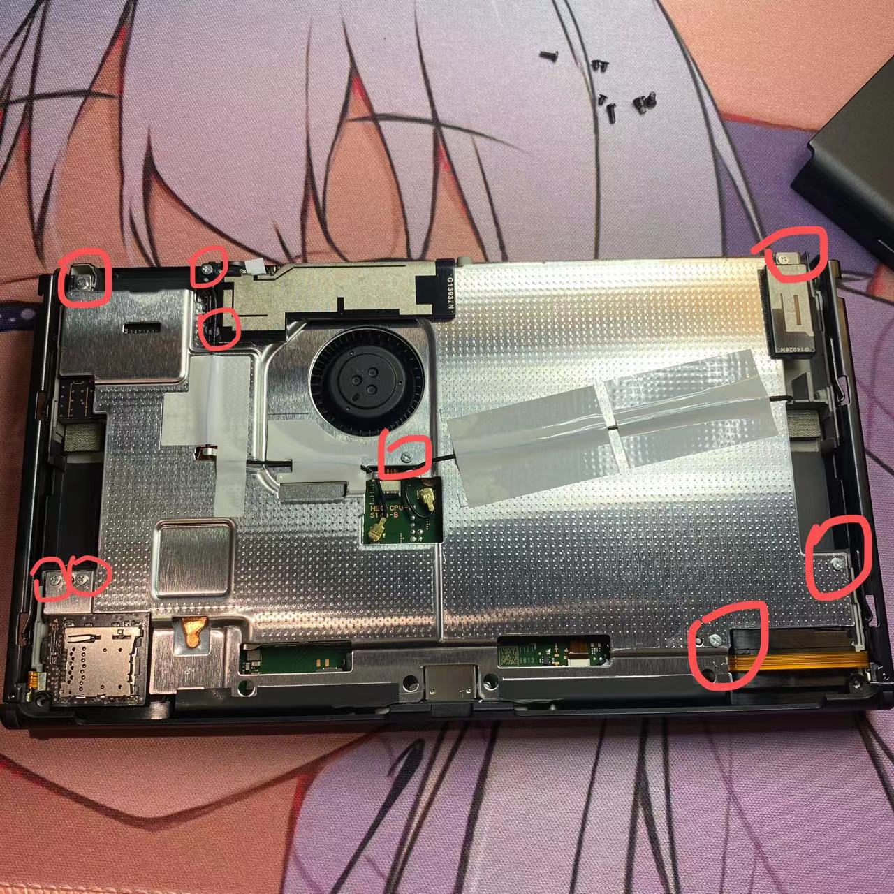 switch拆机步骤图(oled机型)