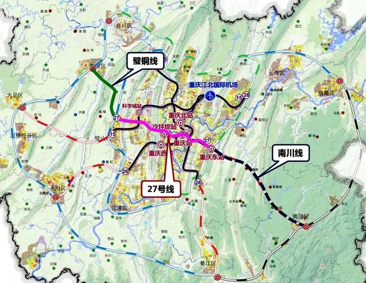 重庆27号线详细线路图图片